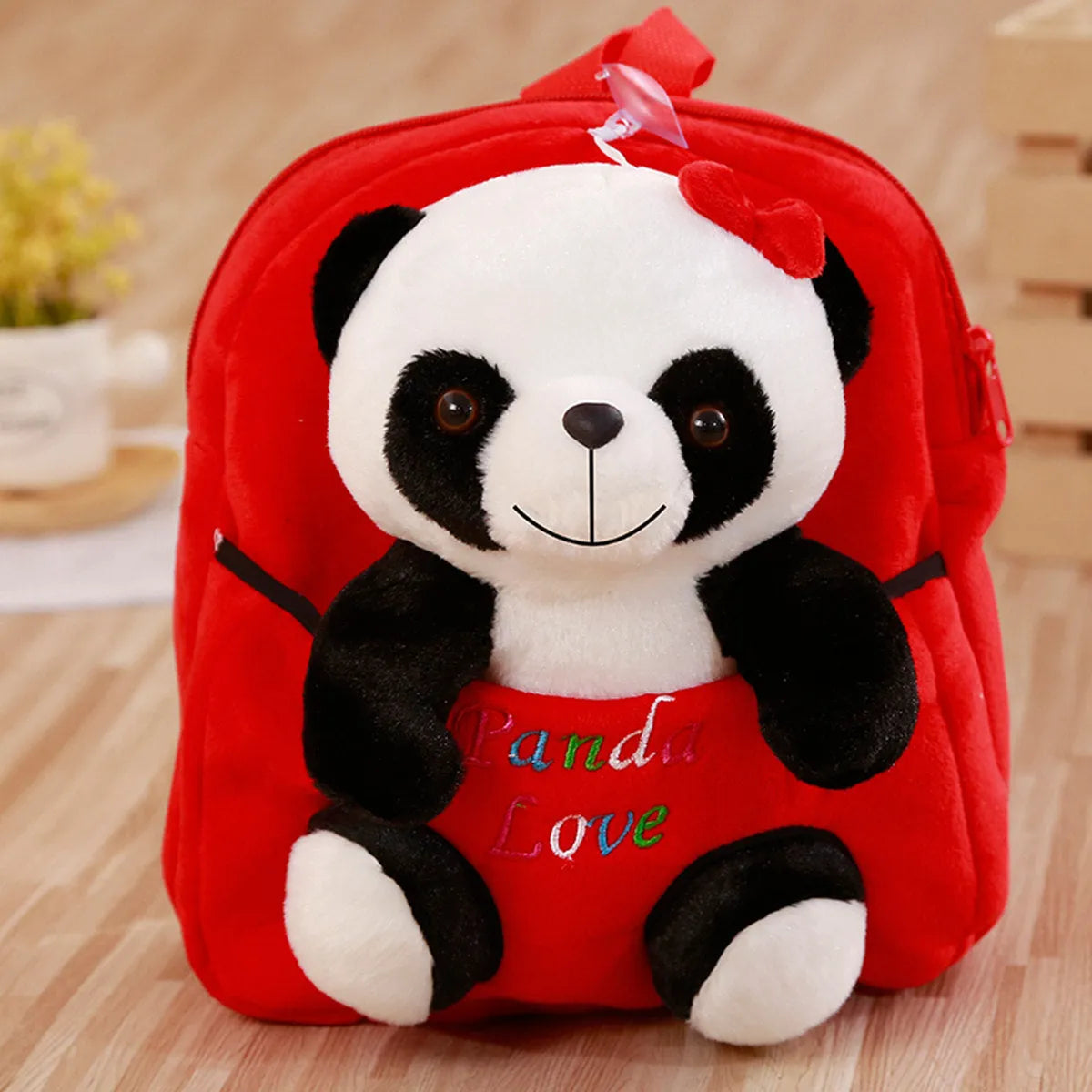 Mochila de panda de dibujos animados