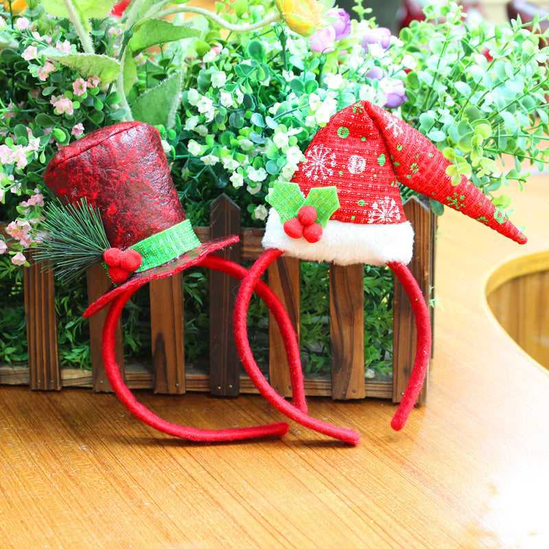 Christmas Head Buckle Christmas Party Supplies Christmas Headband Gifts Christmas Headband Christmas Hat Head Buckle - Enfance-Heureuse