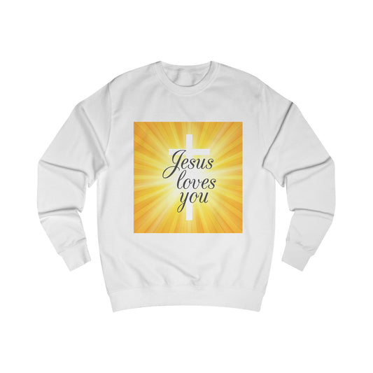 Jesus Loves You Unisex Sweatshirt - Faith-Inspired Comfortable Apparel - Enfance-Heureuse