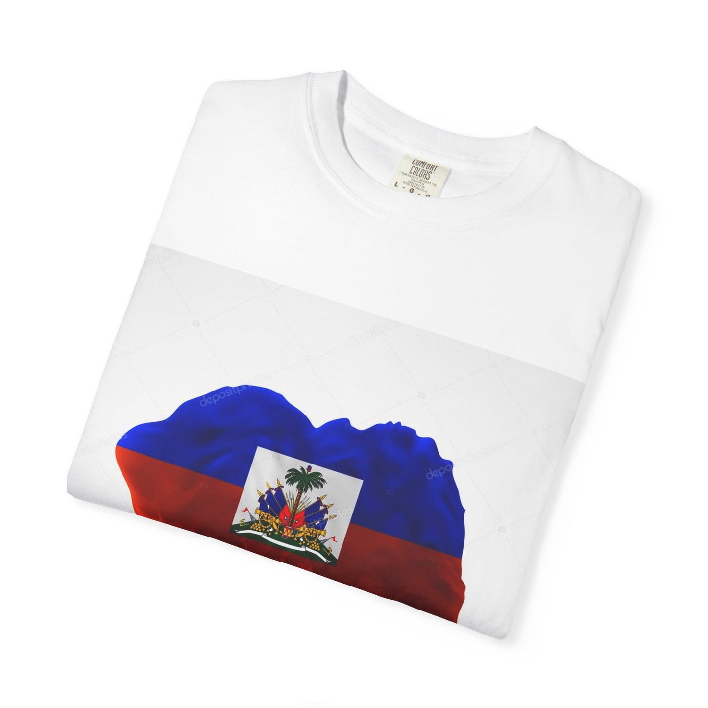 Haiti Flag Drip T-Shirt — Haitian Pride Graphic Tee
