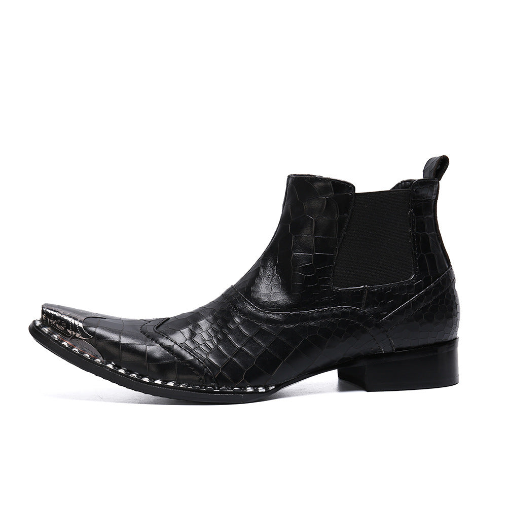 Men's British-style High-top Shoes Summer Breathable Chelsea Boots - Enfance-Heureuse