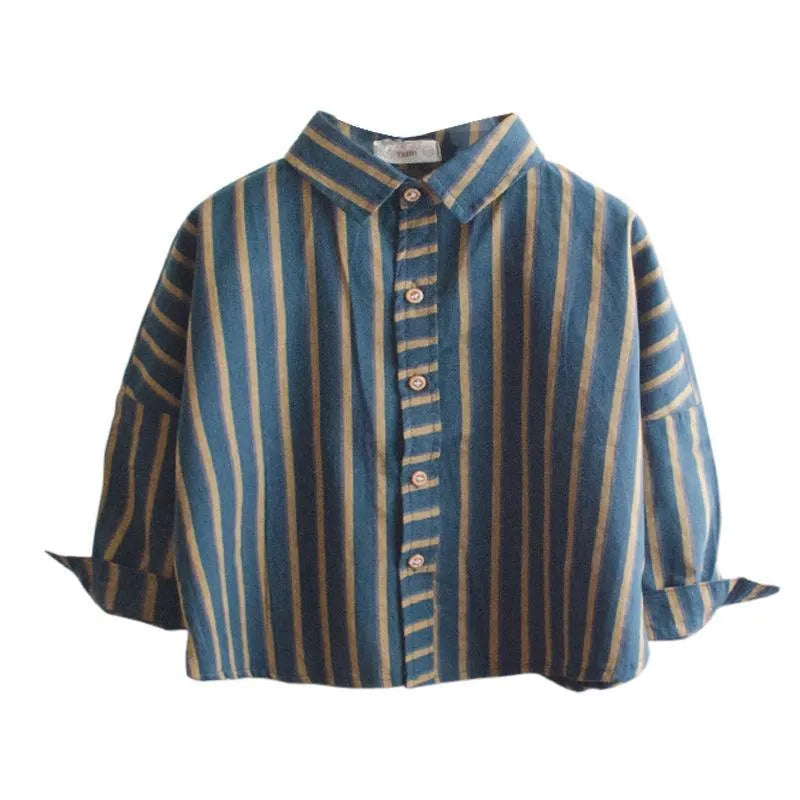 Children's Spring Boy Shirt Long Sleeve