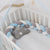 Bébé Pare-chocs lit Tresse Noeud Oreiller Coussin Pare-chocs pour Infantile cuna Bebe allumé lit Protecteur Tour de lit Chambre Décor - Enfance-Heureuse