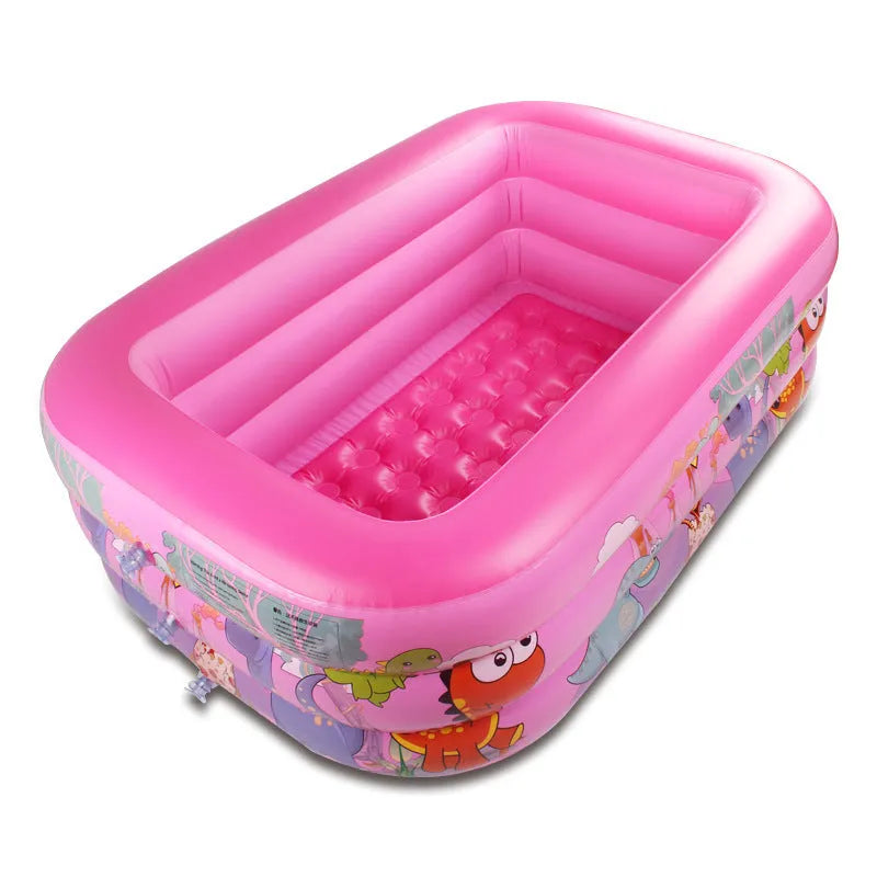 Piscina inflable para bebés en casa