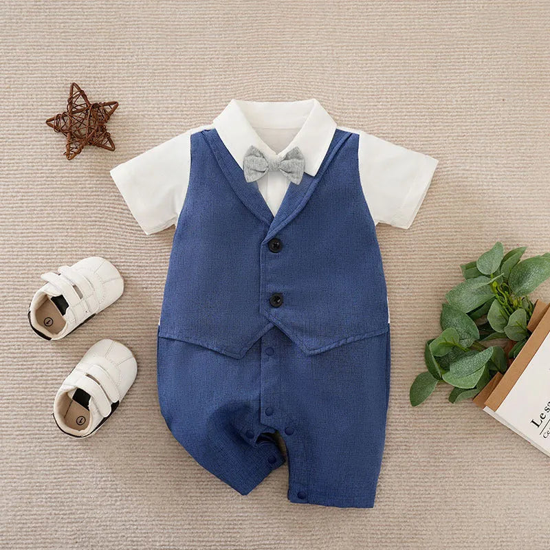 Summer Baby Boy Gentleman Jumpsuit