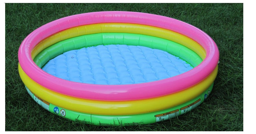 Piscina inflable fluorescente de tres aros piscina de bolas