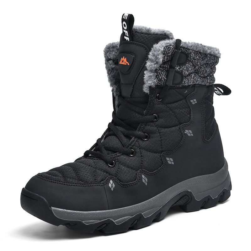 Men's Thick-soled Daily Outdoor Fleece-lined High-top Boots