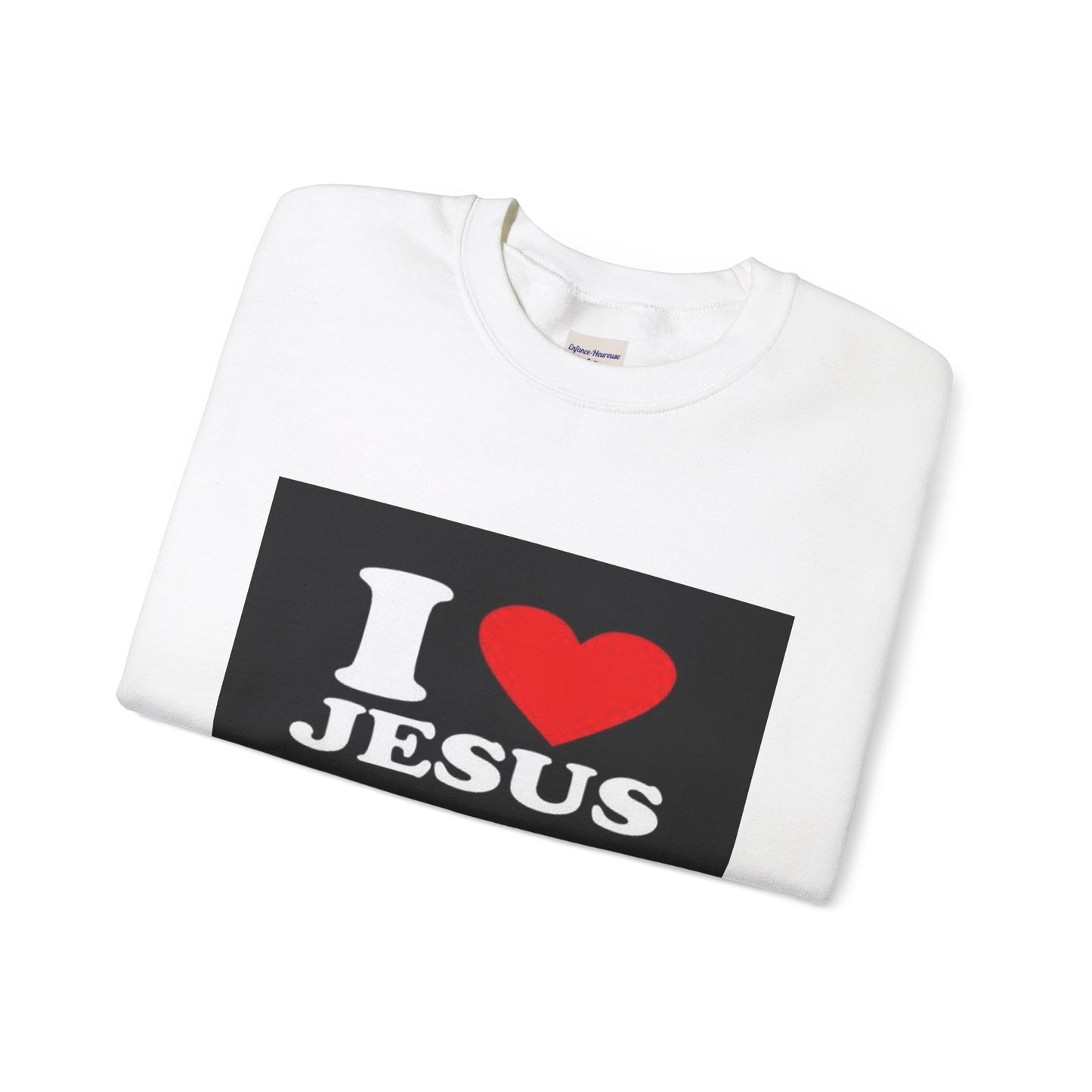 I Love Jesus Crewneck Sweatshirt - Unisex Heavy Blend