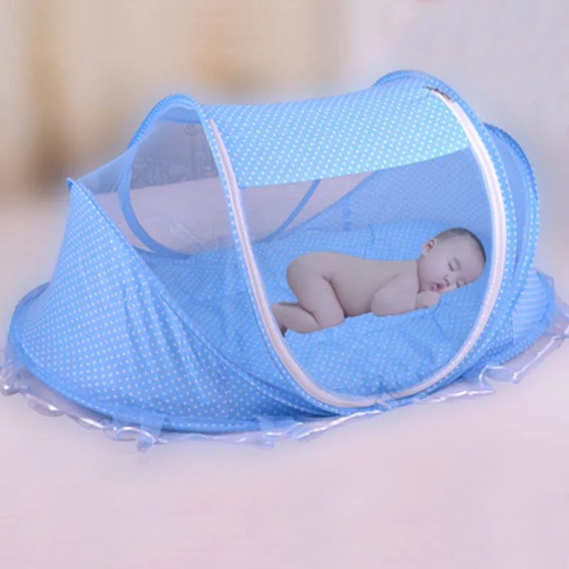 Foldable Baby Mosquito Net With Pillow + Net 2pcs Set