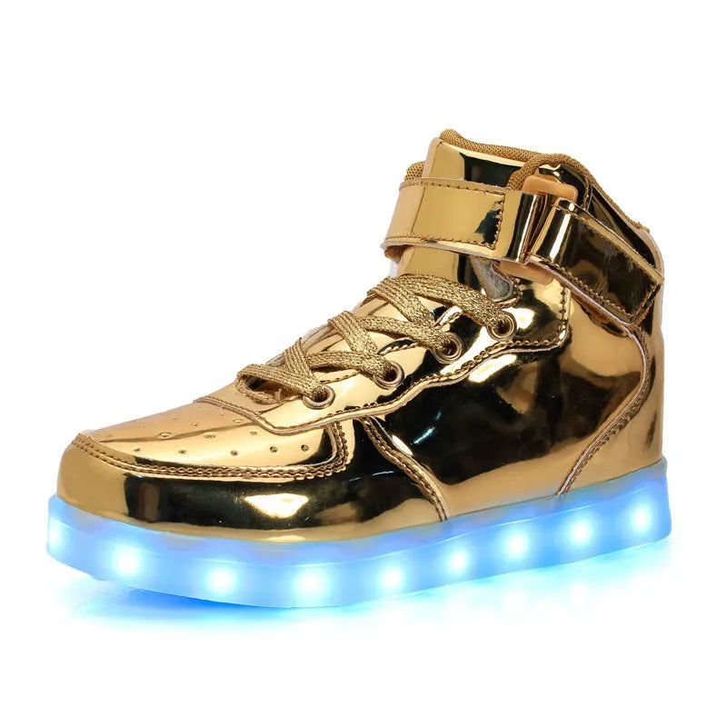 Kids Fashion Casual Light Up Sneakers