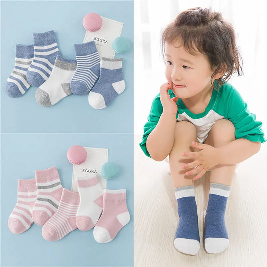 Winter cotton striped socks for children - Enfance-Heureuse