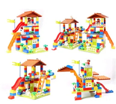 Enfants puzzle de blocs de construction, garçons et filles, ville bébé, enfants de jouets, jouets de la petite enfance