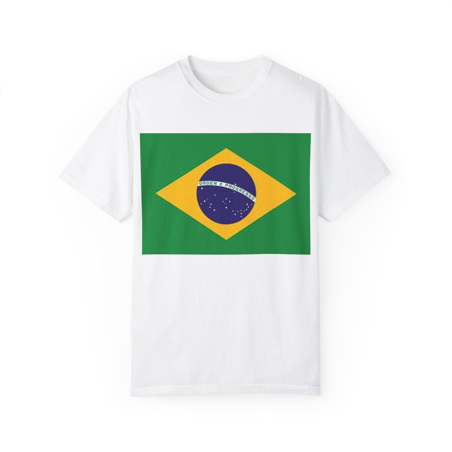 Brazilian Flag Unisex Garment-Dyed T-Shirt - Celebrate Culture and Pride