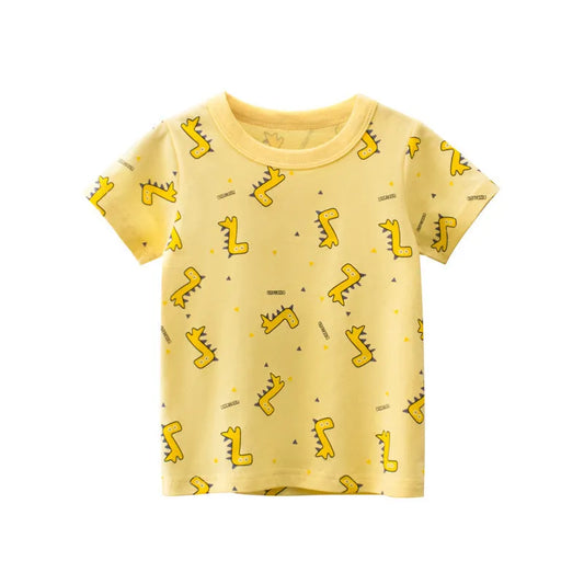Children's Short-Sleeved T-Shirt Male Baby Clothes - Enfance-Heureuse