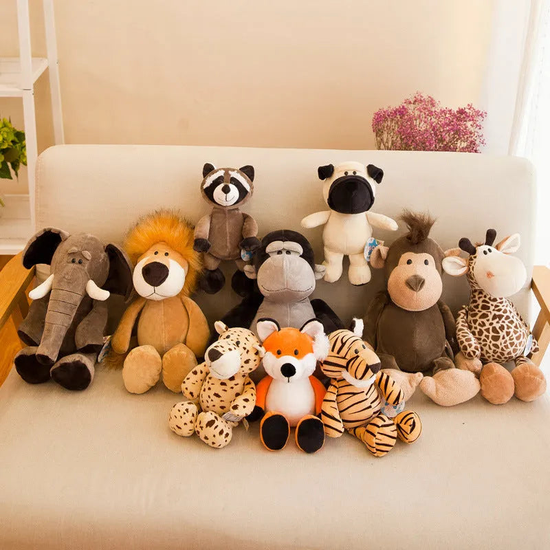 Jouets en peluche animaux de la Jungle