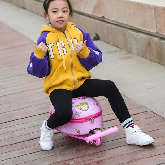 Children's Cute Cartoon Scooter Trolley Case - Enfance-Heureuse