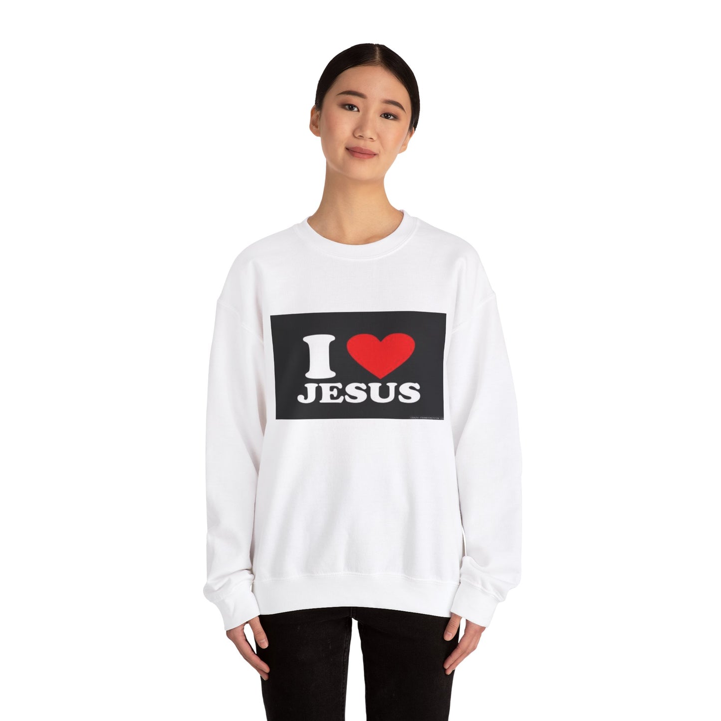 I Love Jesus Crewneck Sweatshirt - Unisex Heavy Blend