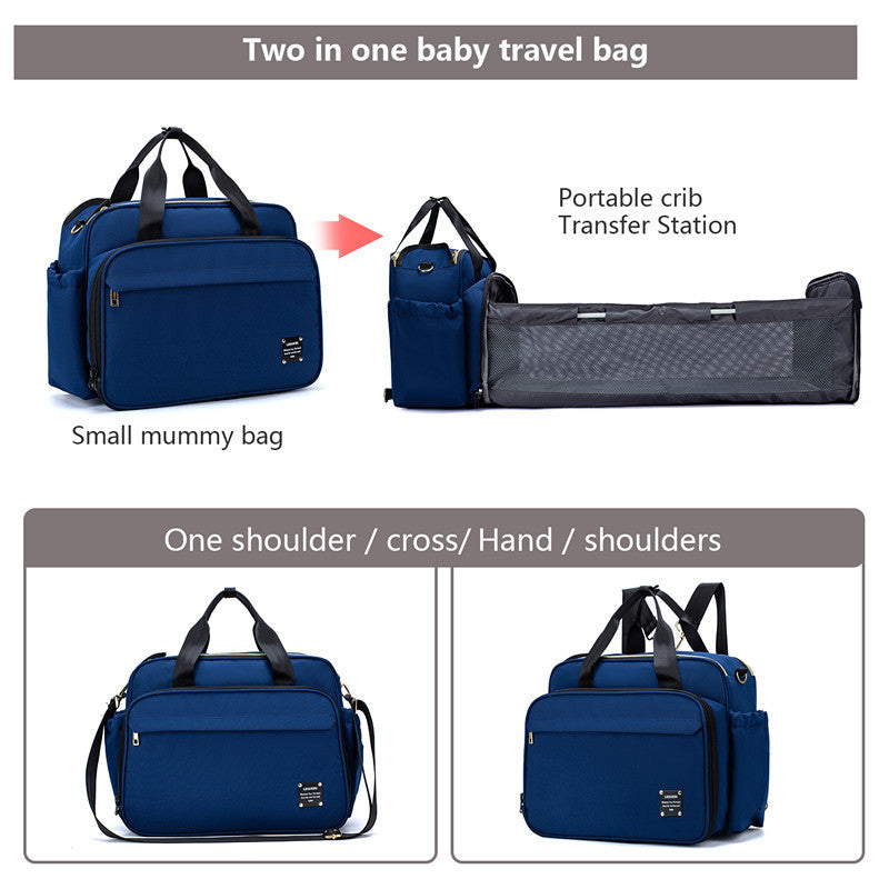 Portable Folding Baby Bed Mummy Bag Portable Messenger Bag - Enfance-Heureuse