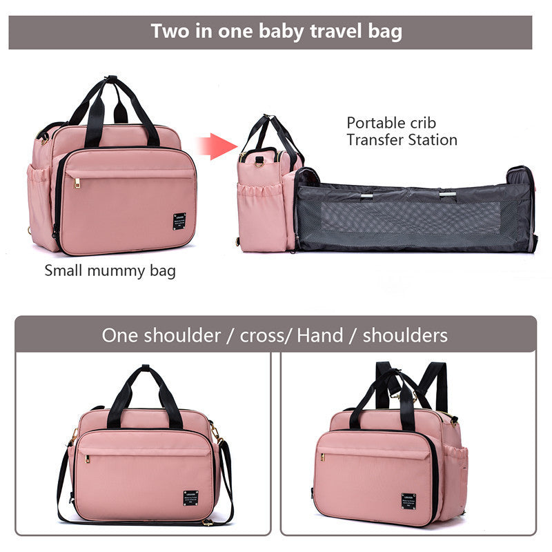 Portable Folding Baby Bed Mummy Bag Portable Messenger Bag