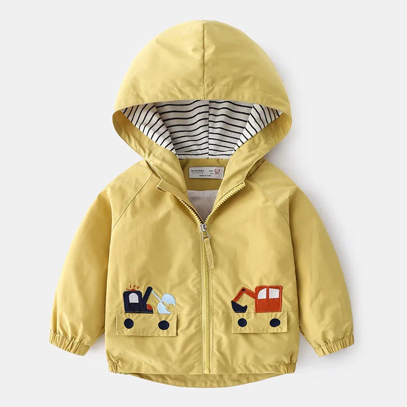 Ropa de primavera de dibujos animados de estilo occidental chaqueta de niño primavera y otoño