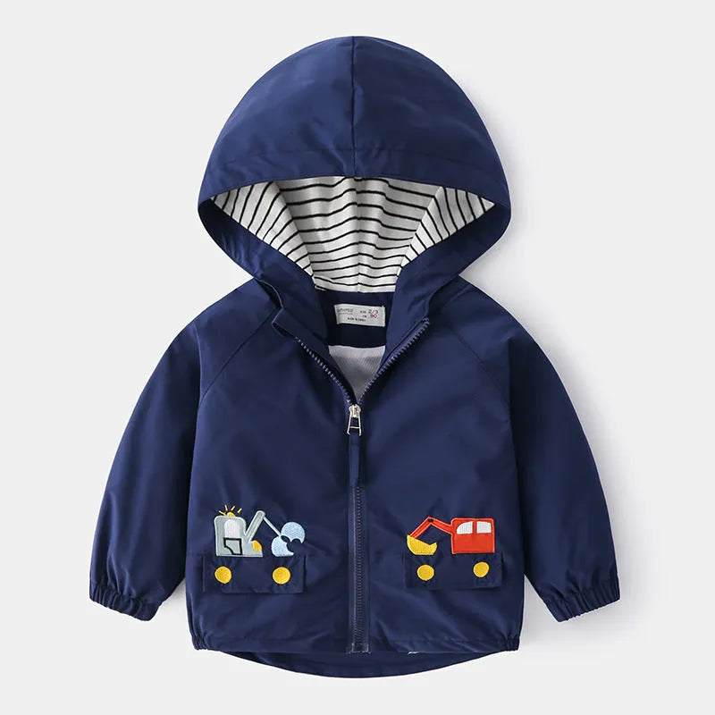 Ropa de primavera de dibujos animados de estilo occidental chaqueta de niño primavera y otoño