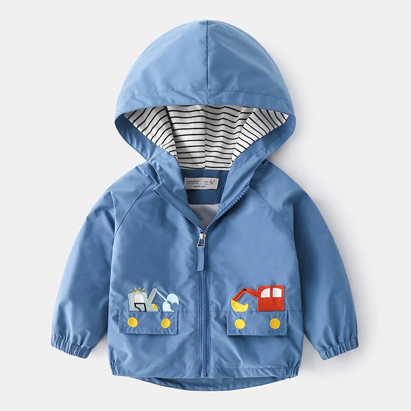 Ropa de primavera de dibujos animados de estilo occidental chaqueta de niño primavera y otoño