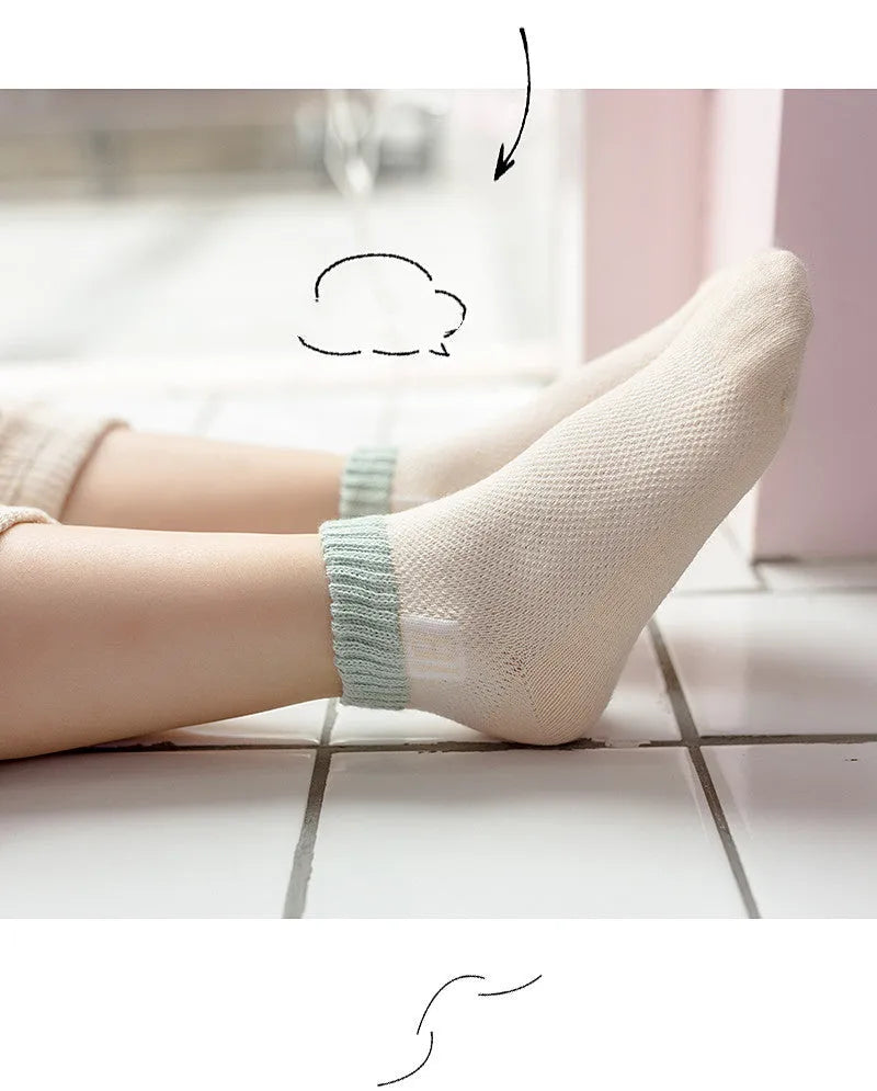 Garçons Bateau Chaussettes Printemps Été Automne Garçons Mince Net Chaussettes Blanc Bébé Coton Chaussettes - Enfance-Heureuse