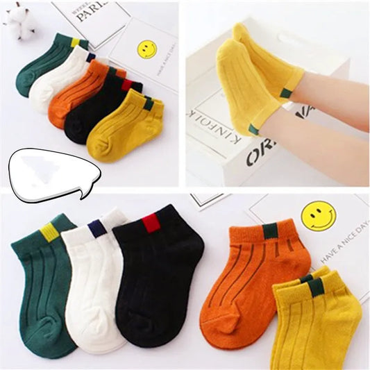 Garçons Bateau Chaussettes Printemps Été Automne Garçons Mince Net Chaussettes Blanc Bébé Coton Chaussettes - Enfance-Heureuse