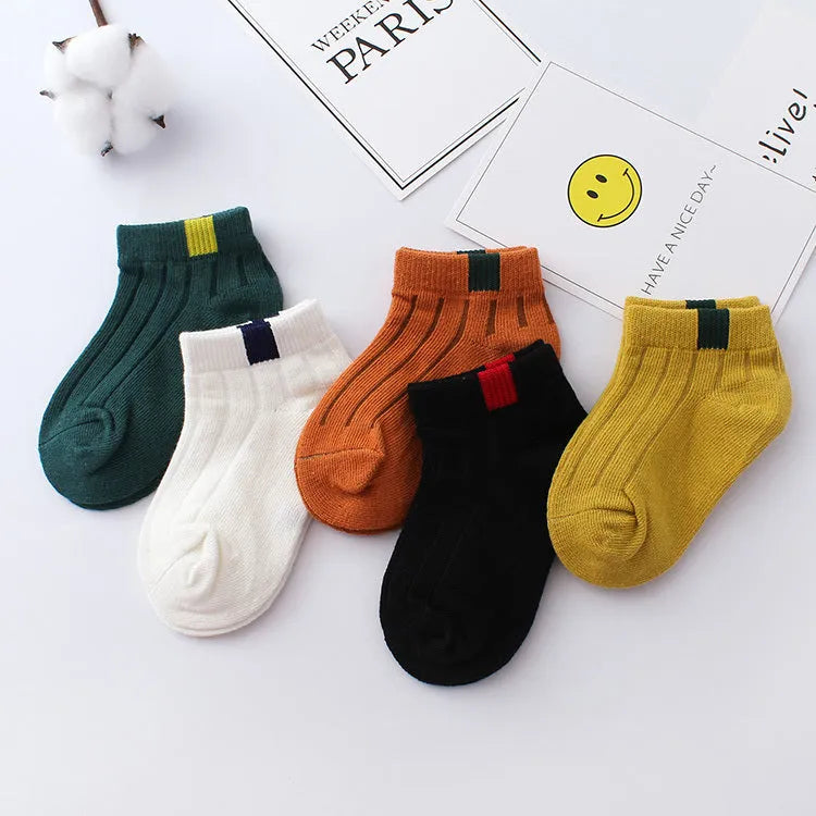 Garçons Bateau Chaussettes Printemps Été Automne Garçons Mince Net Chaussettes Blanc Bébé Coton Chaussettes - Enfance-Heureuse