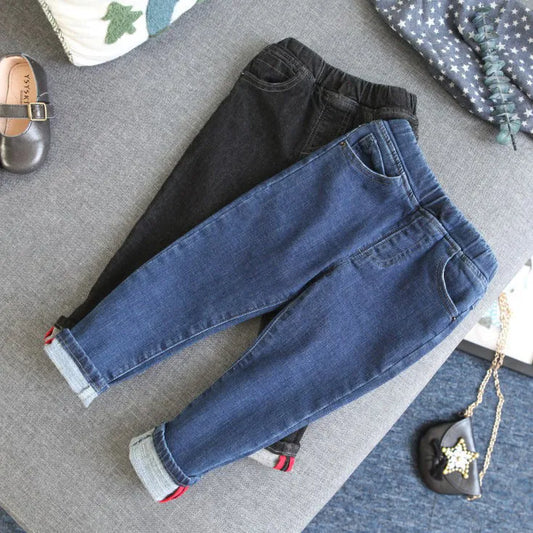 Stretch Petits Pieds Pantalon Bébé Recroquevillé Casual Pantalon - Enfance-Heureuse