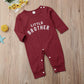 Male Alphabet Long Sleeved Romper Newborn Baby Jumpsuit Female Baby Casual Romper - Enfance-Heureuse