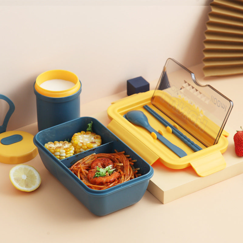 Office Worker Glass Lunch Box - Enfance-Heureuse