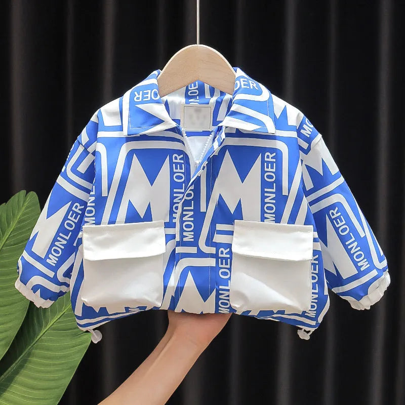 Garçons printemps nouvelle veste décontractée vêtements - Enfance-Heureuse