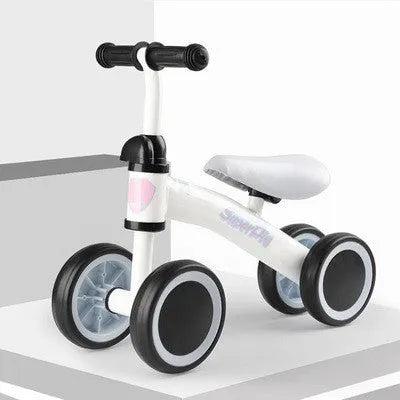 En plastique Aucun-pédale Bébé Enfants Push Équilibre Vélo Trois Roues Tricycle Bébé Mini Vélo Équilibre