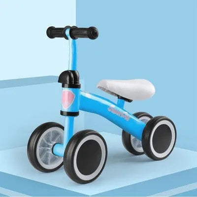 En plastique Aucun-pédale Bébé Enfants Push Équilibre Vélo Trois Roues Tricycle Bébé Mini Vélo Équilibre