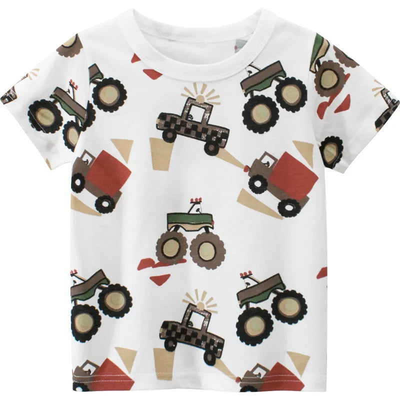 Children's Car Short-sleeved T-shirt