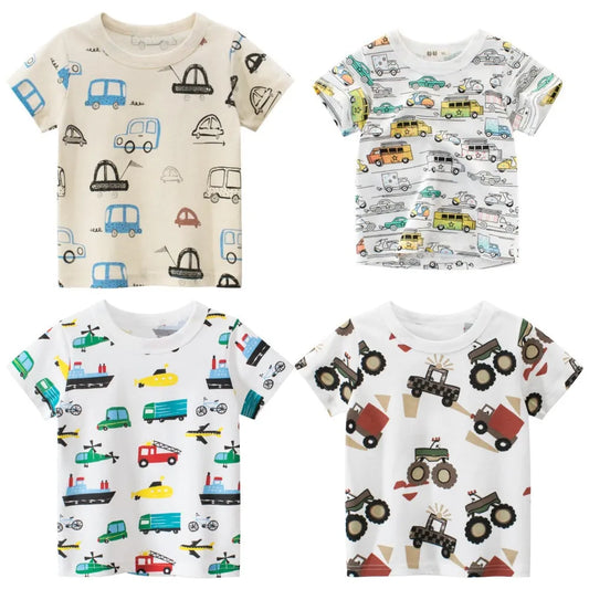 Children's Car Short-sleeved T-shirt