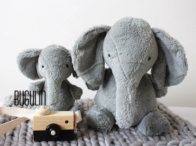 Super Soft Gray Plush Elephant Doll Boy Baby Elephant Doll Accompany Sleeping Doll Photo Props Ins Comfort