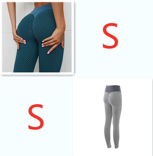 Plaid Leggings Fitness Yoga Pants Women's Seamless High Waist Breathable Gym Leggings - Enfance-Heureuse