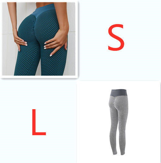 Plaid Leggings Fitness Yoga Pants Women's Seamless High Waist Breathable Gym Leggings - Enfance-Heureuse