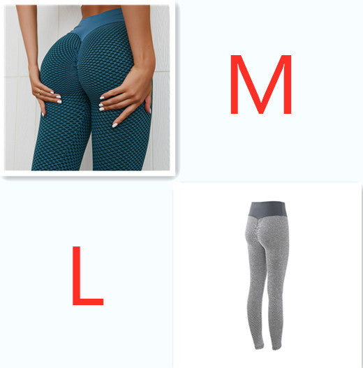 Plaid Leggings Fitness Yoga Pants Women's Seamless High Waist Breathable Gym Leggings - Enfance-Heureuse