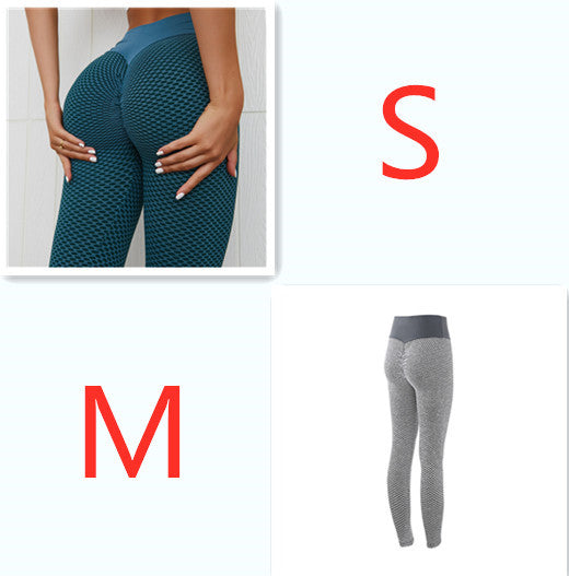Plaid Leggings Fitness Yoga Pants Women's Seamless High Waist Breathable Gym Leggings - Enfance-Heureuse