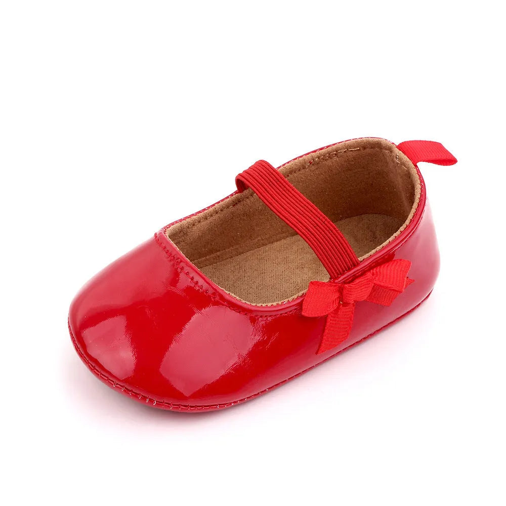 Chaussures En Cuir PU Verser Bebe Fille, Chaussures De Princesse, Solides, UNE Semelle Souple, verser Premiers Pas, Printemps-automne, 2021