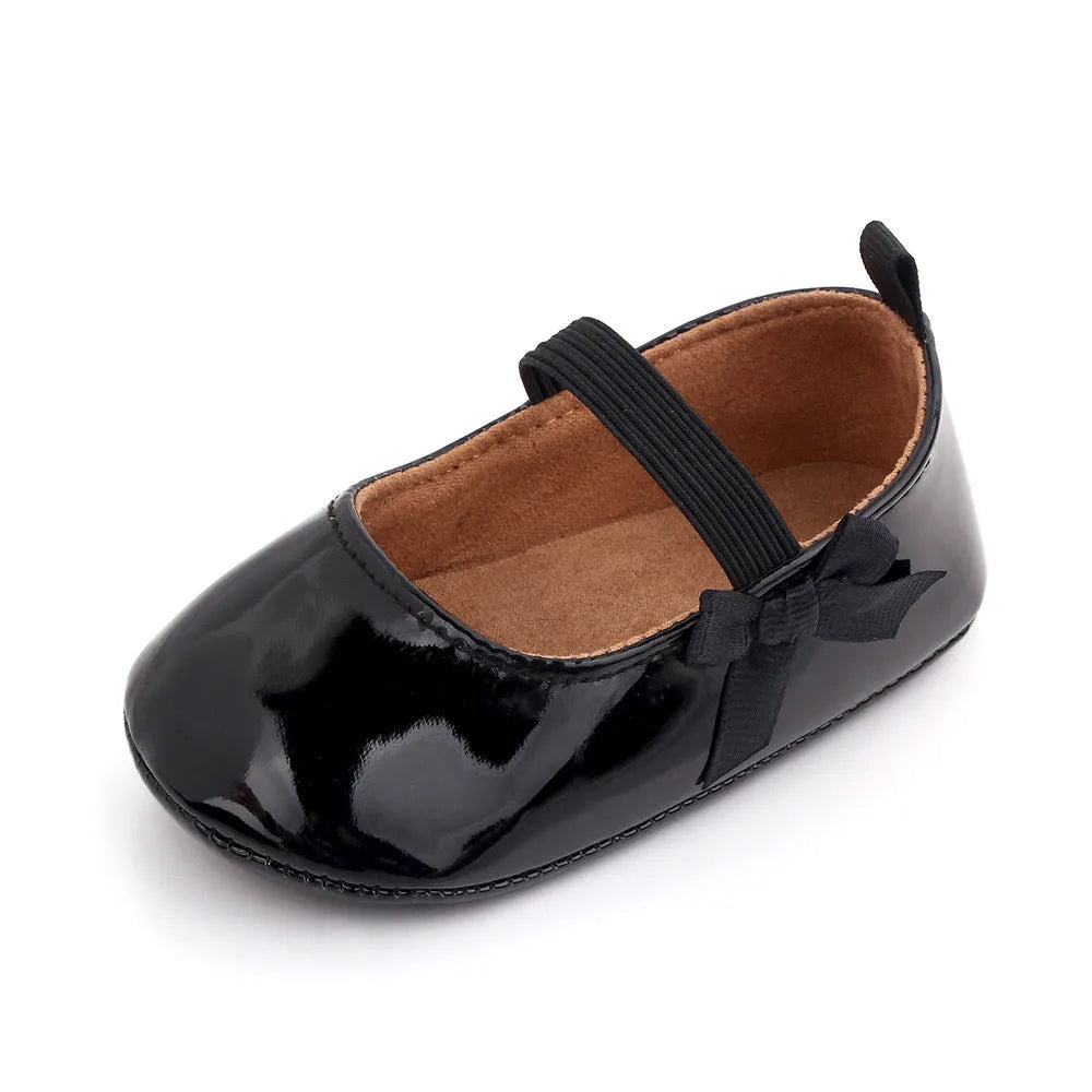 Chaussures En Cuir PU Verser Bebe Fille, Chaussures De Princesse, Solides, UNE Semelle Souple, verser Premiers Pas, Printemps-automne, 2021