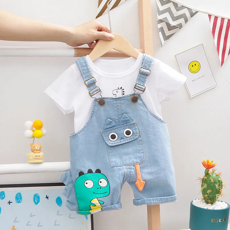 Dinosaur Bib Outfit Set