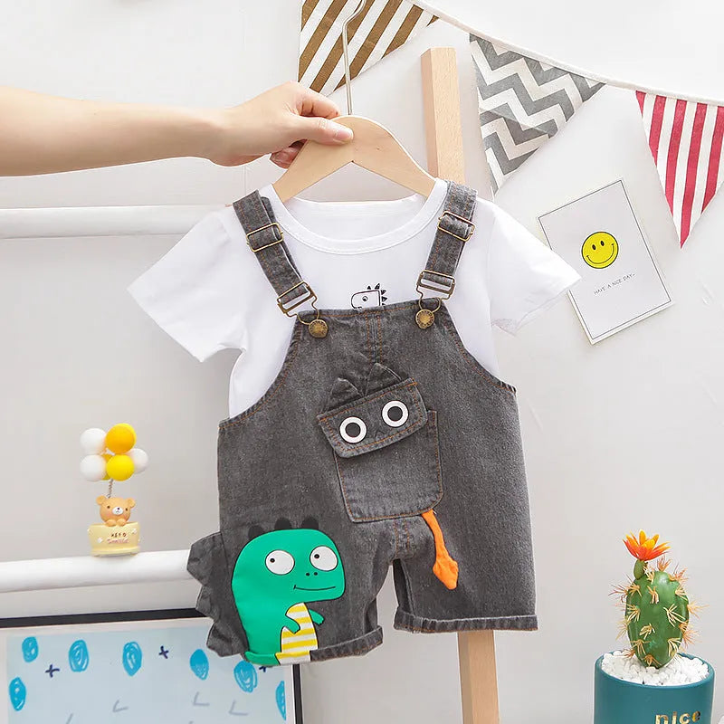 Dinosaur Bib Outfit Set