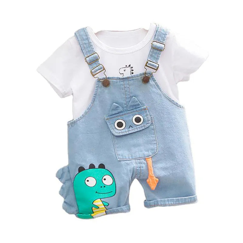 Dinosaur Bib Outfit Set