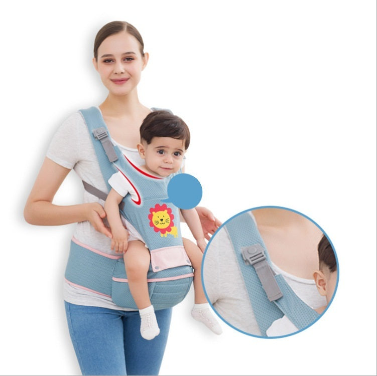 Newborn Baby Carrier Women Multifunctional Baby Carrier Baby Waist Stool Cotton T Shirts Dad Hands Free Baby Kangaroo Packet