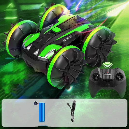 Remote Control Boat Amphibious Car Waterproof Rotate 360 Electric Toy Car For Childrens - Enfance-Heureuse