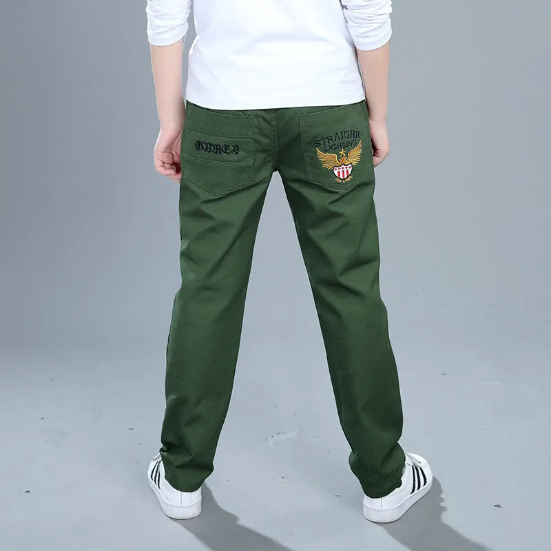 Boys' Casual Pants Spring And Autumn Cotton Trousers